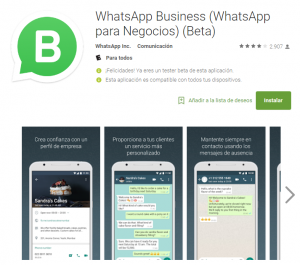 WhatsApp Business on the Play Store